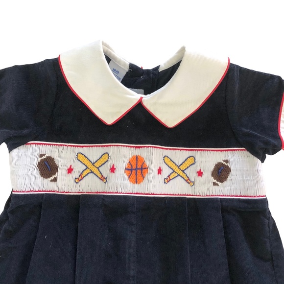 Anavini Sports Smocked Romper Outfit 18M - Picture 3 of 5